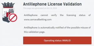 Carnavalbetting lisans durumu: Geçersiz ☒