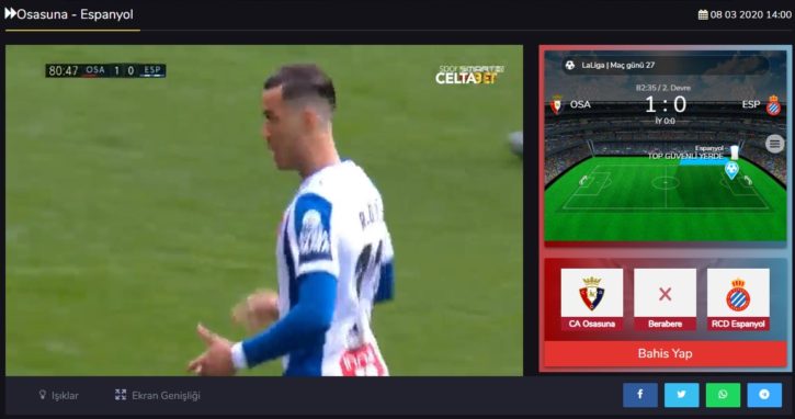 dellabet TV Maçı Canlı