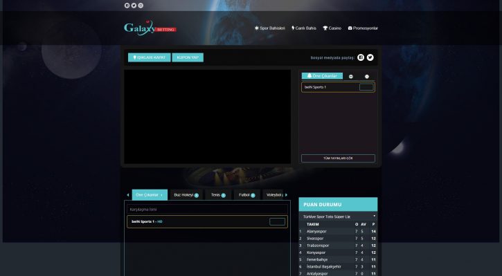 Galaxybetting TV